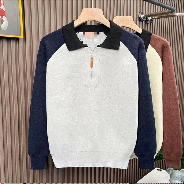 Damen Modischer Strickpullover mit Reißverschluss – Mavelle