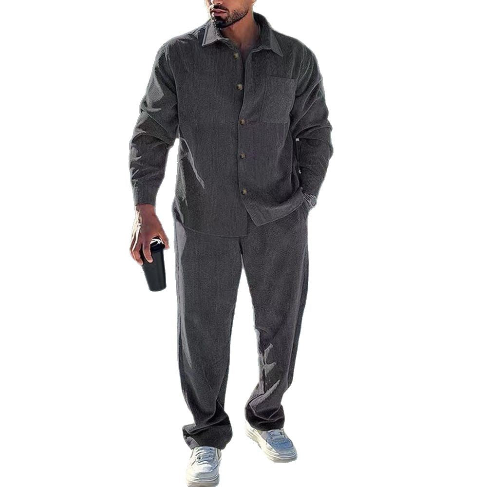 Herren lässiges Hemd und Freizeithose Set Echoarchiv