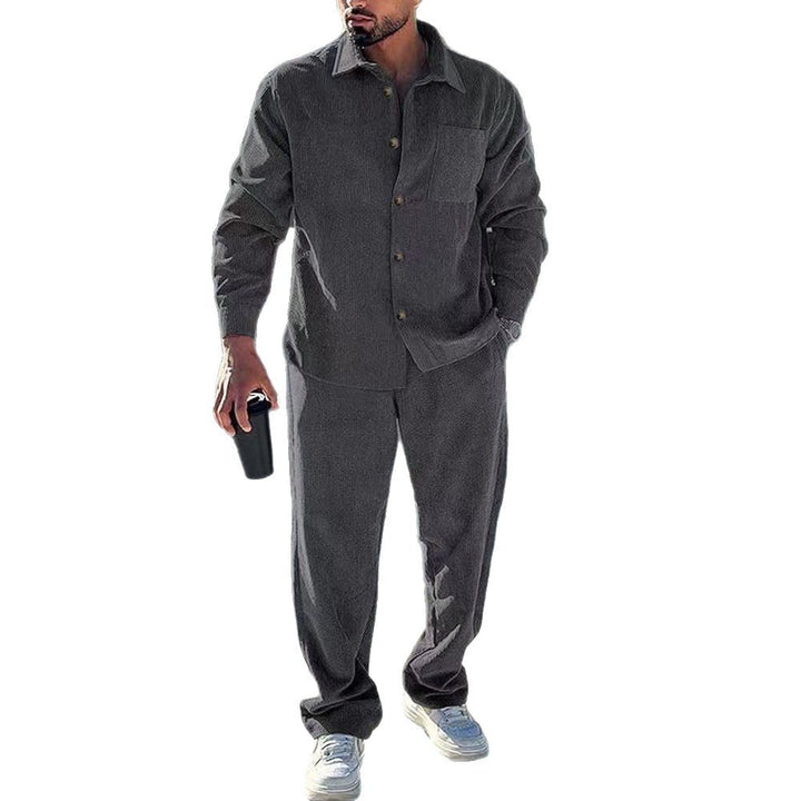 Herren lässiges Hemd und Freizeithose Set Echoarchiv