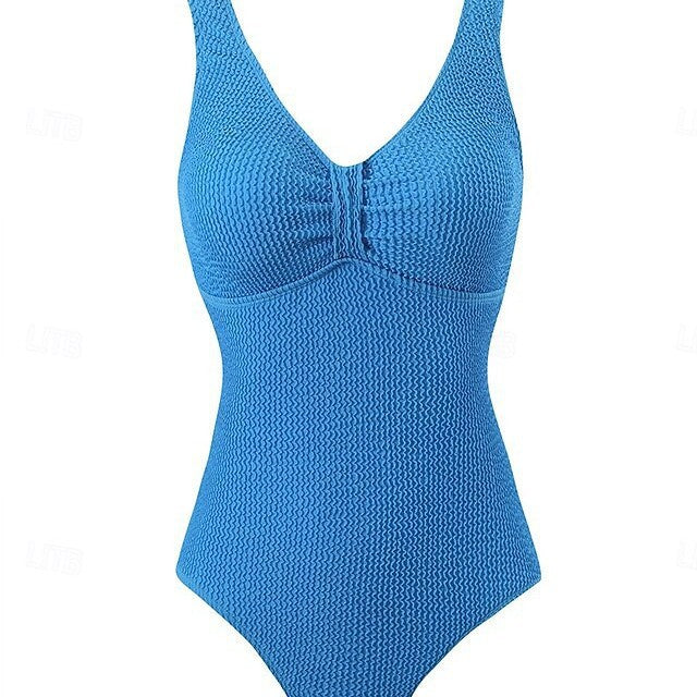 Damen Stilvoller Schwimmanzug mit strukturierter Oberfläche Echo Archiv