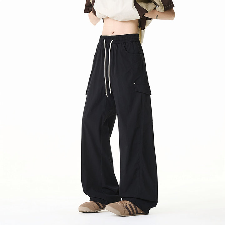 Damen Extraweite Cargo-Hose mit Tunnelzugbund, Klappentaschen und verstellbarem Beinabschluss Echo Archiv
