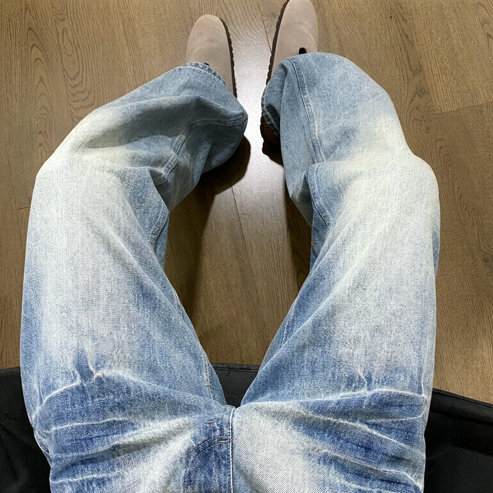 Herren Lässige Weitgeschnittene Jeans Echoarchiv 1788342483
