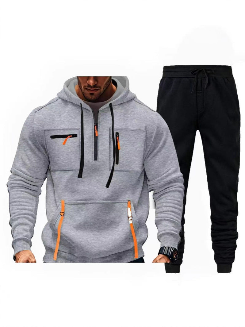 Herren multifunktionaler Kapuzenpullover und Jogginghose Kombination Echoarchiv