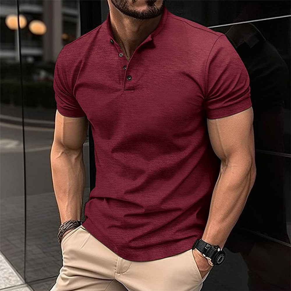 Herren Polohemd mit Knopfleiste und Kurzarm Echoarchiv