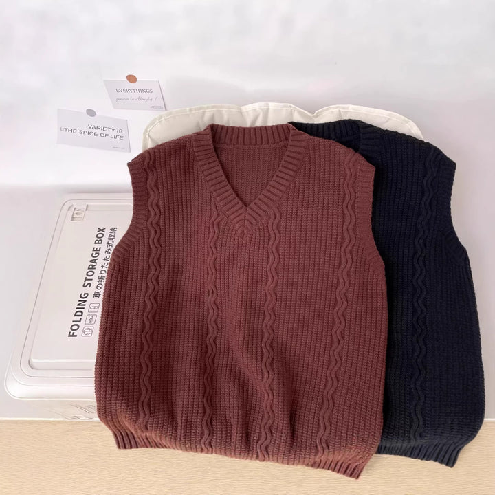 Damen Strickpullover ohne Ärmel Echoarchiv