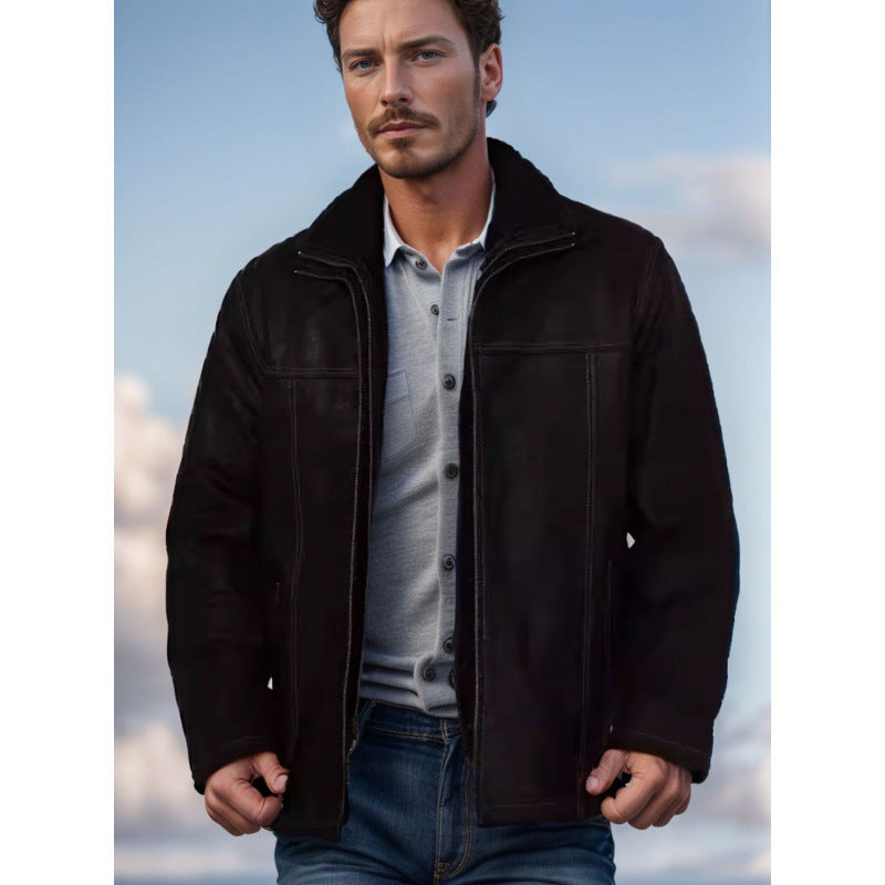 Herren elegante Kunstlederjacke Echoarchiv