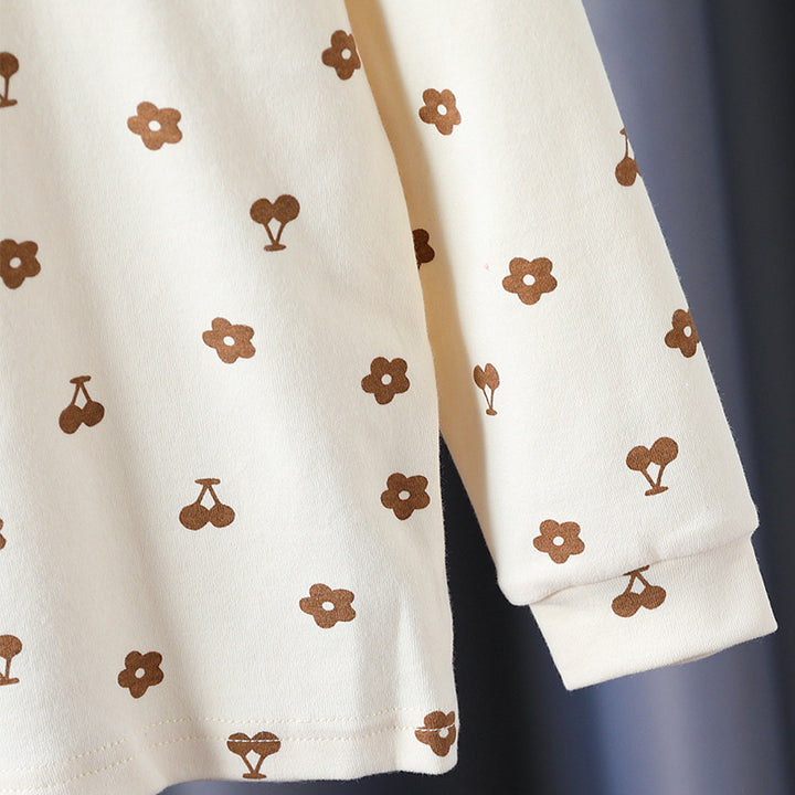 Mädchen Langarmshirt mit verspieltem Blüten- und Tierdesign Echo Archiv