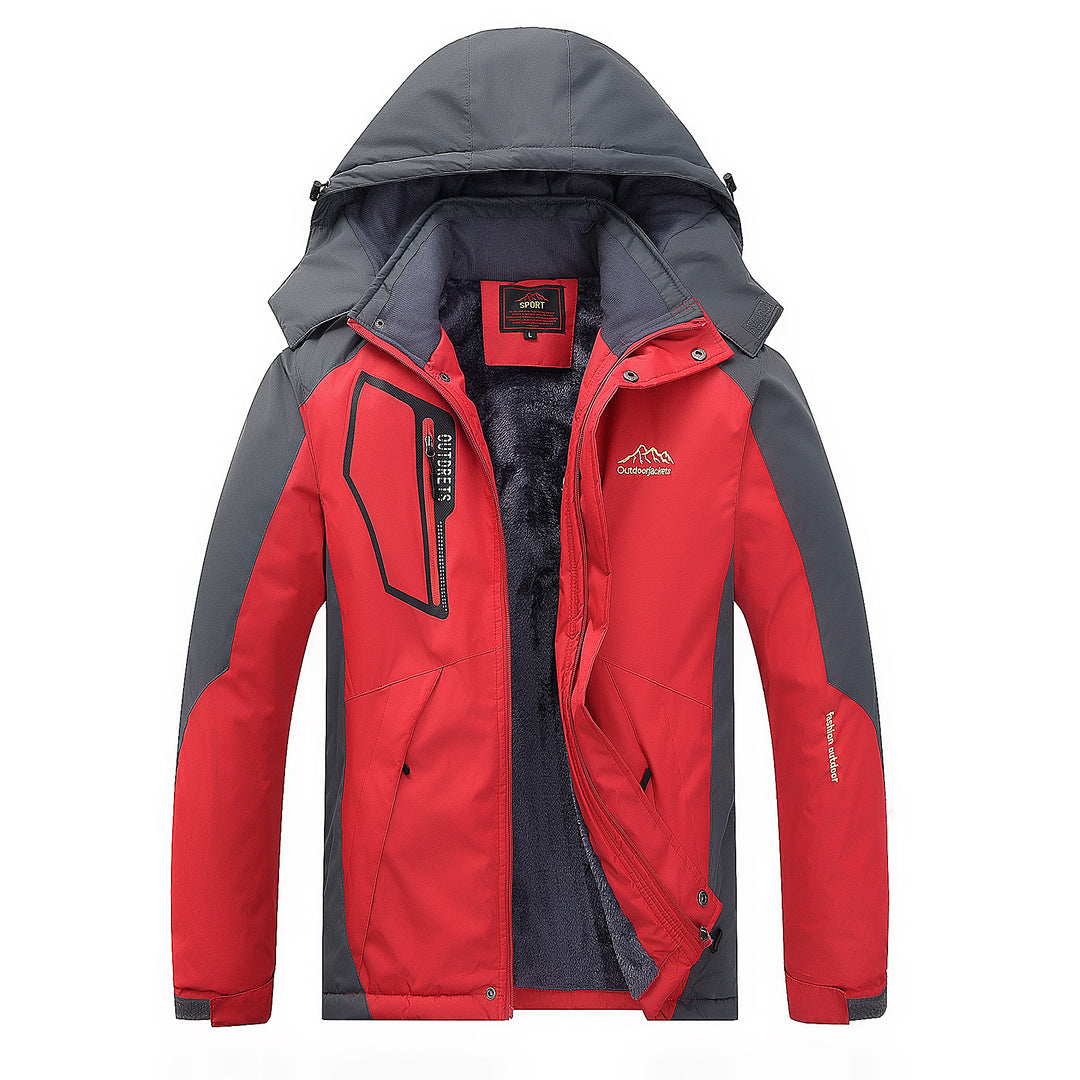 Herren Wasser- und winddichte Outdoorjacke mit wärmender Fleece-Innenlage und abnehmbarer Kapuze Echo Archiv