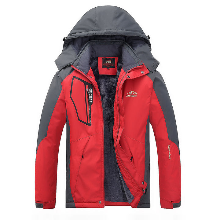 Herren Wasser- und winddichte Outdoorjacke mit wärmender Fleece-Innenlage und abnehmbarer Kapuze Echo Archiv