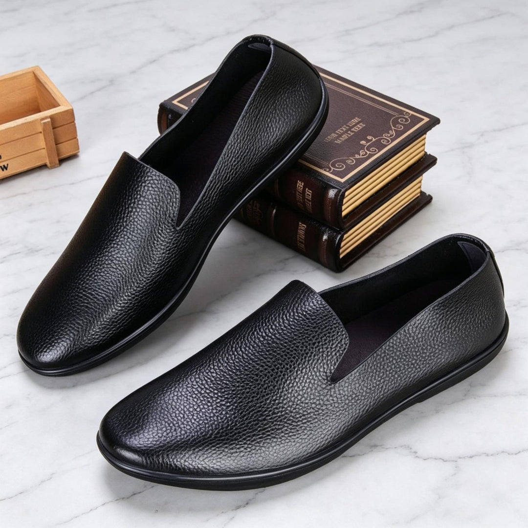 Herren Elegante Ledermokassins Echoarchiv