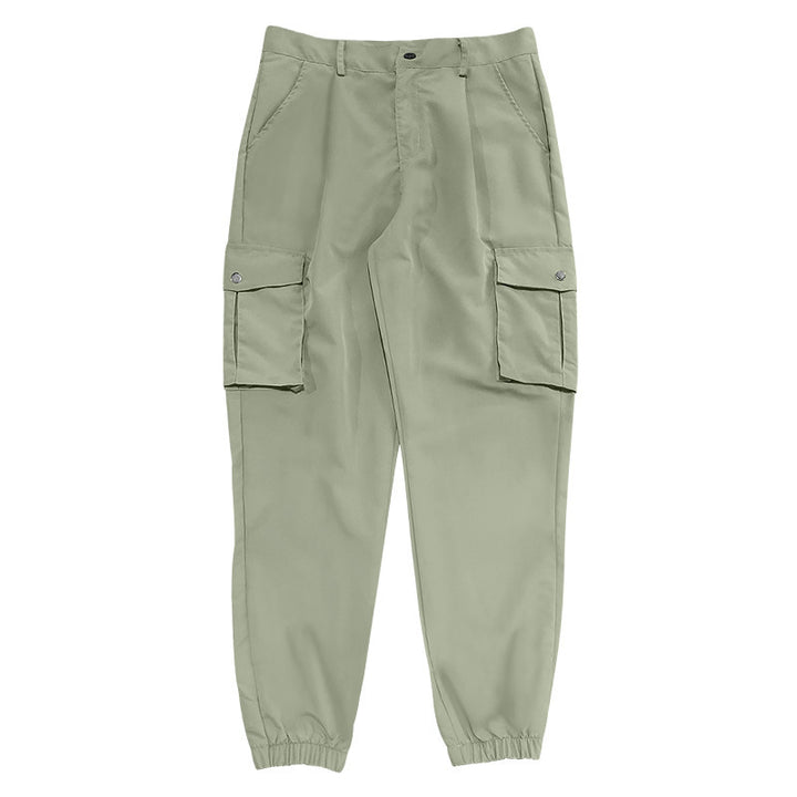 Herren Cargo-Hose mit multifunktionalen Taschen und elastischem Bund Echoarchiv