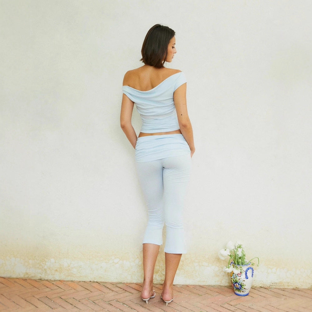 Damen Raffiniertes Oberteil und modische Leggings Echo Archiv
