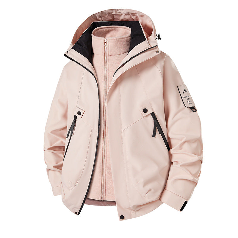 Herren 3‑in‑1 Softshell-Parka mit abnehmbarer Fleece-Innenjacke und technischer Kapuze Echo Archiv