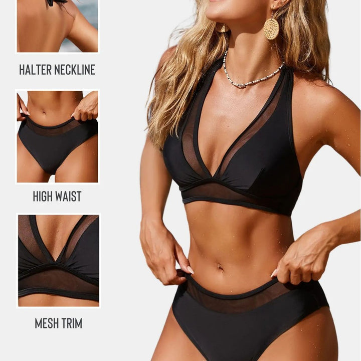 Damen Transparenter Bikini mit raffinierter Schnittführung Echo Archiv