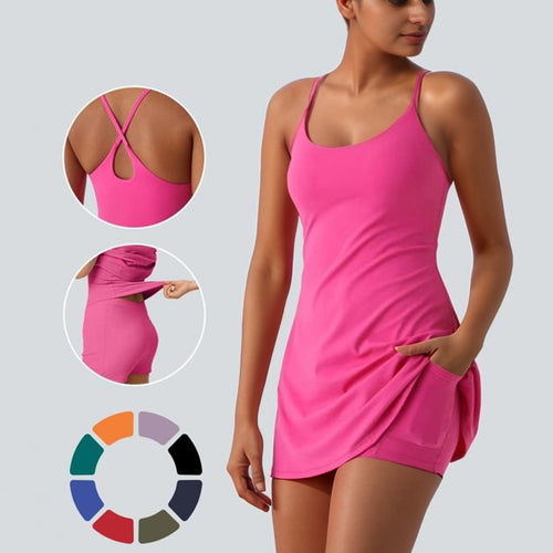 Damen Sportliches Tankini mit modischem Einsatz und Taschen Echo Archiv