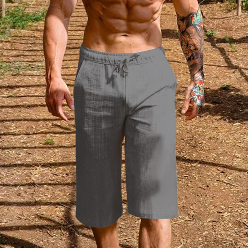 Herren lässige Sport-Shorts mit elastischem Bund und seitlichen Eingrifftaschen Echoarchiv