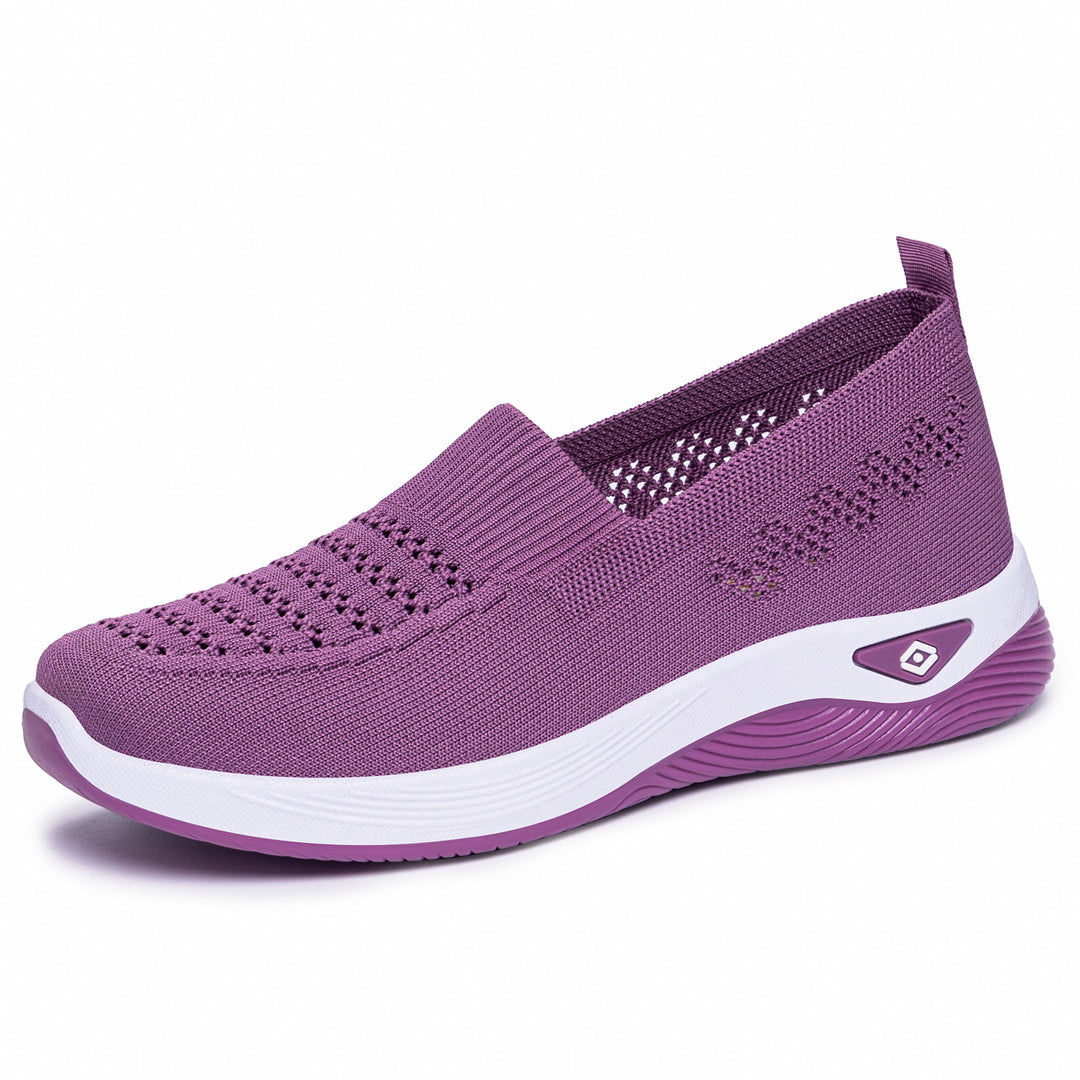 Damen nan nahtloser atmungsaktiver Strick-Slip-On Comfort-Walking-Schuh Echo Archiv
