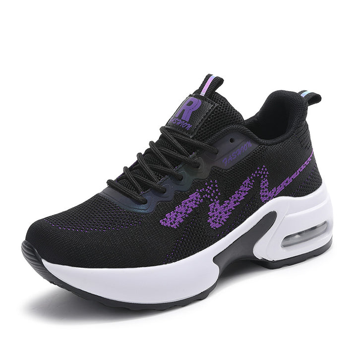 Damen nan modischer Strick-Fitness-Sneaker mit ergonomischer Rocker-Sohle und integrierter Dämpfungskammer Echo Archiv