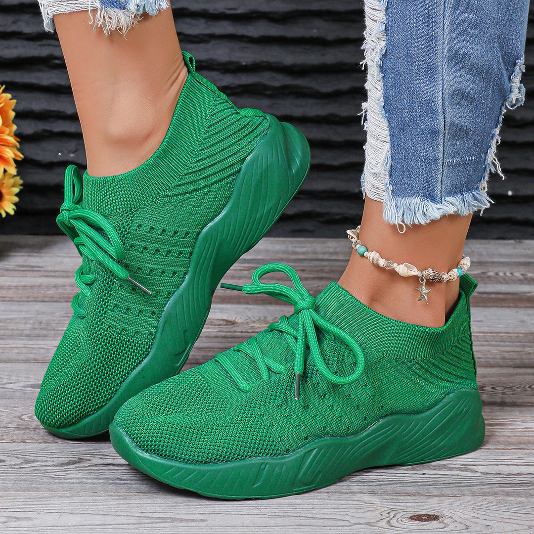 Damen atmungsaktive Slip-On Sportschuhe mit flexiblem Obermaterial – Lioré