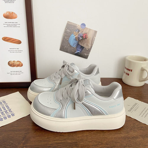 Damen Elegante Plateau-Sneaker mit strukturiertem Obermaterial Echo Archiv