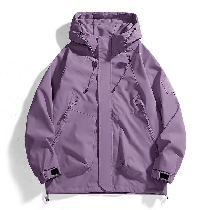 Herren Urbaner Utility-Softshellparka mit Kordelzug, Velcro-Ärmeln und verdeckten Reißverschlüssen Echo Archiv