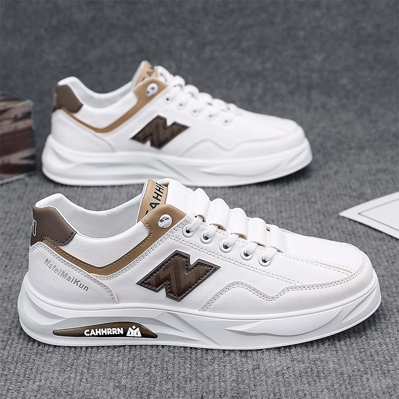 Herren Voluminöse Casual-Sneaker mit strukturiertem Kunstleder, kontrastierten Overlays und gedämpfter Plateau-Sohle – Norré