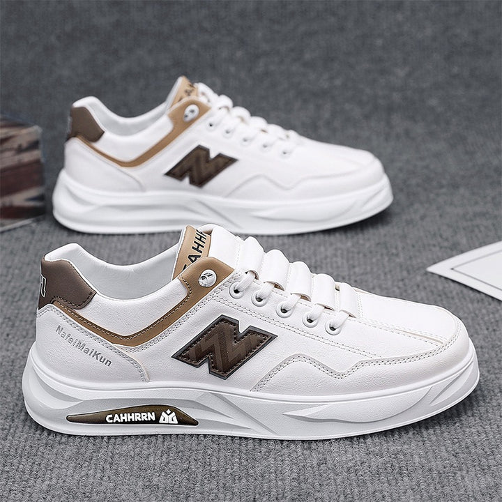 Herren Voluminöse Casual-Sneaker mit strukturiertem Kunstleder, kontrastierten Overlays und gedämpfter Plateau-Sohle – Norré