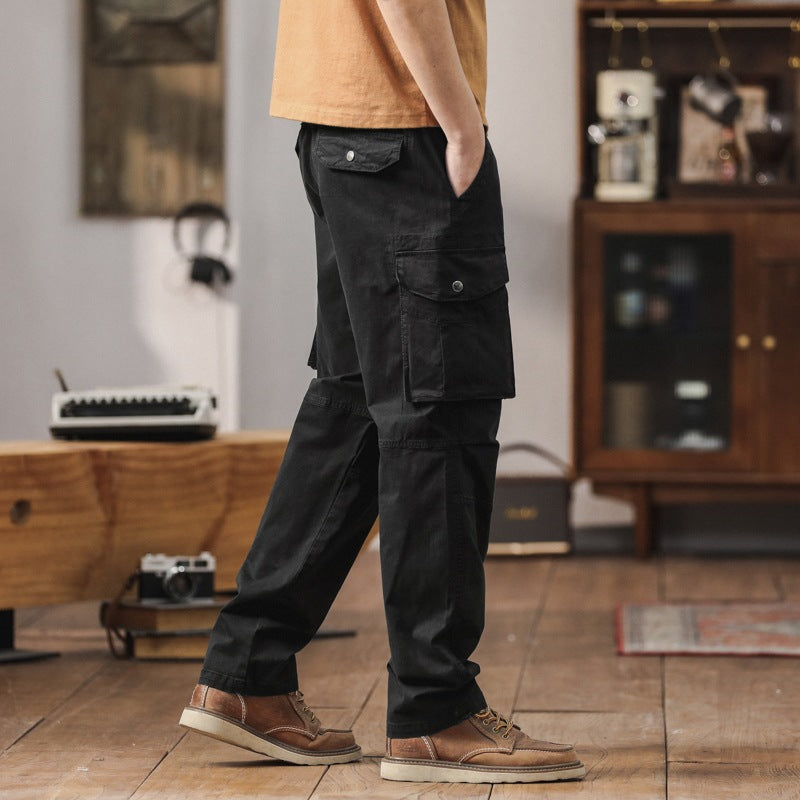 Herren Robuste Relaxed-Fit Cargohose mit verstärkten Knien und Mehrfach-Taschen Echo Archiv
