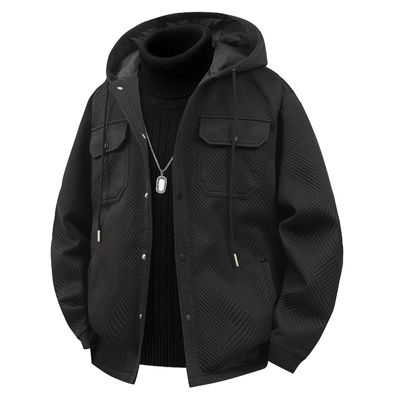 Herren Modische und funktionale Jacke mit Kapuze Echo Archiv