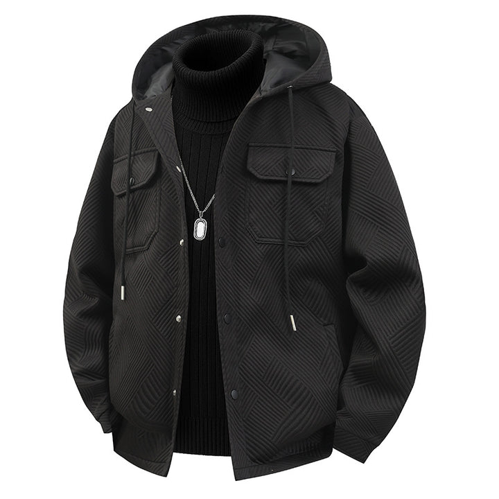 Herren Modische und funktionale Jacke mit Kapuze Echo Archiv