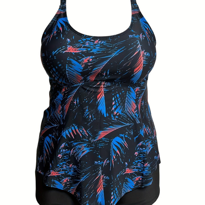 Damen Tankini-Oberteil mit fließendem Schnitt und hochwertigem floralem Design Echo Archiv