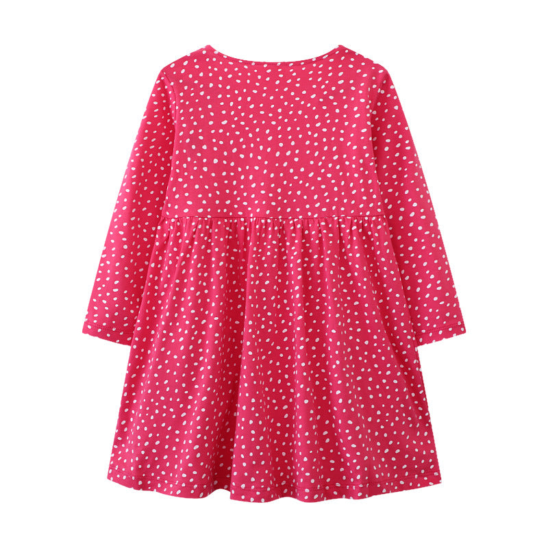 Mädchen Langarmkleid mit verspieltem Einhorn-Motiv Echo Archiv