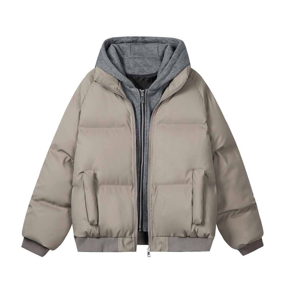 Damen Modische Steppjacke mit abnehmbarer Kapuze Echoarchiv