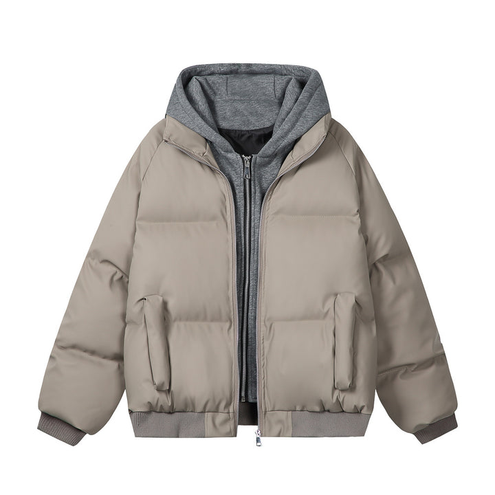 Damen Modische Steppjacke mit abnehmbarer Kapuze Echoarchiv