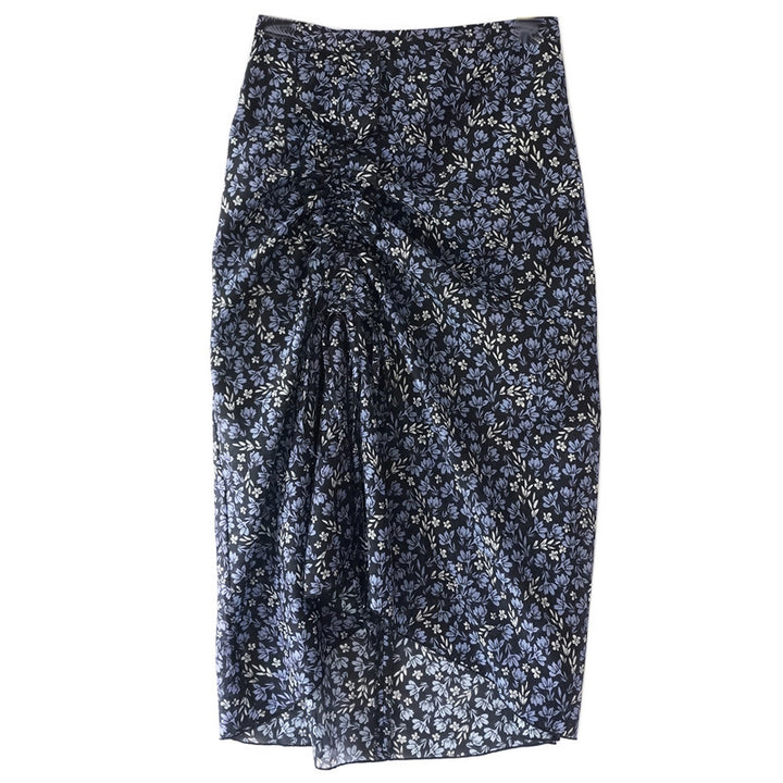 Damen Eleganter Midirock mit drapiertem Design Echoarchiv