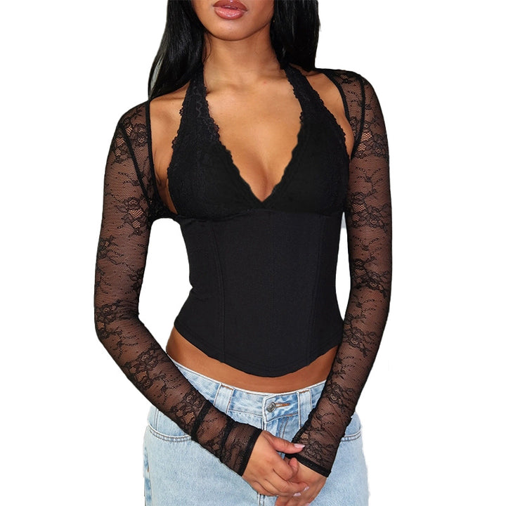 Damen Spitzen-Bodysuit mit figurformendem Design Echo Archiv