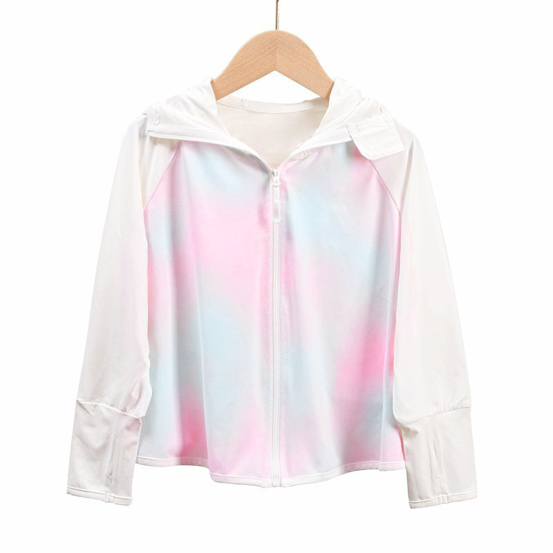 Damen leichte Sportjacke mit Kapuze und dezentem Motiv Echo Archiv