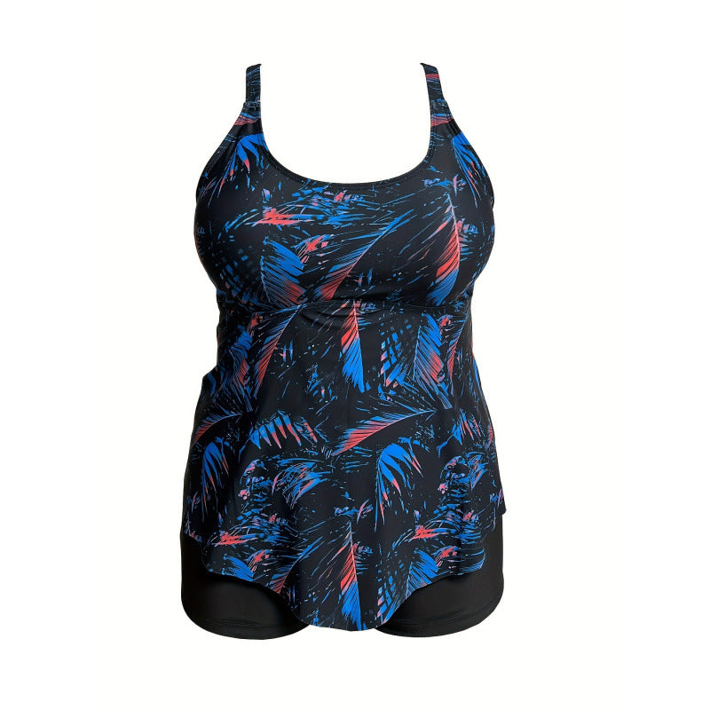 Damen Tankini mit verspieltem Rüschendesign und hohem Taillenslip Echo Archiv