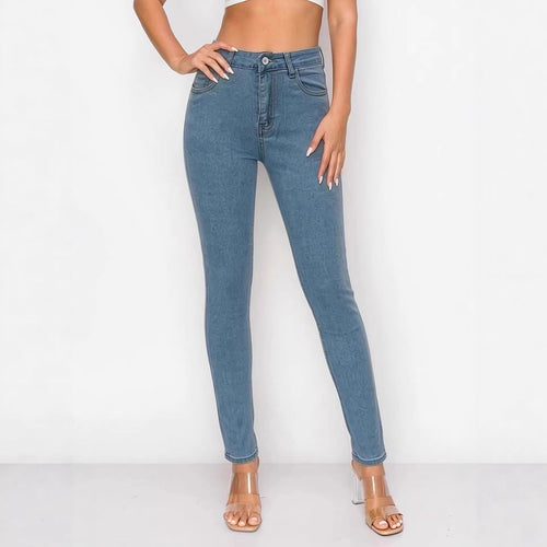 Damen nan hochgeschnittene Skinny-Jeans mit figurformendem Stretch und knöchellanger Passform Echo Archiv