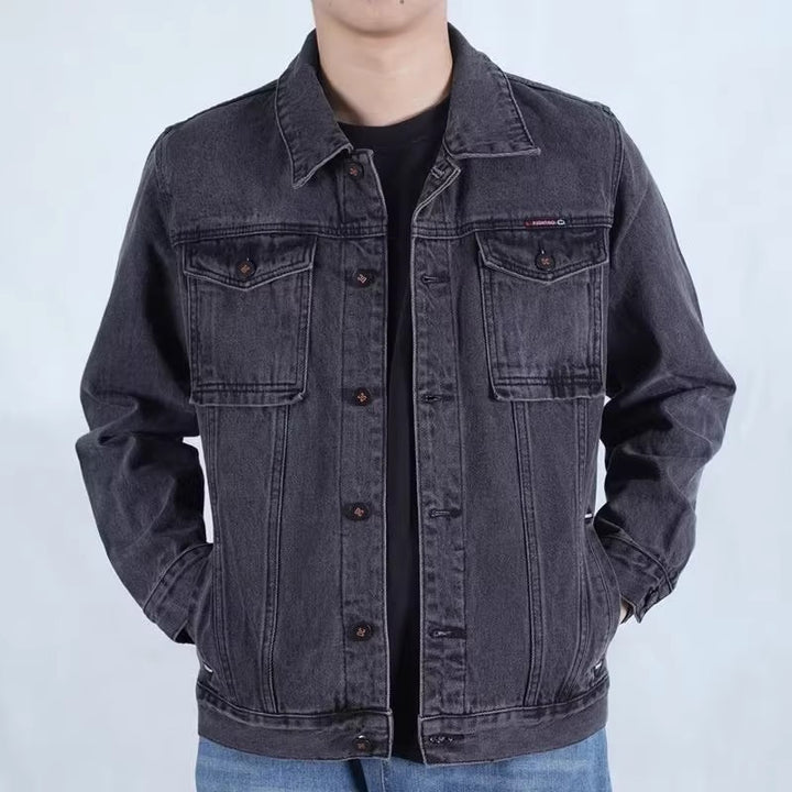 Herren Modische Denimjacke mit modernen Details Echoarchiv