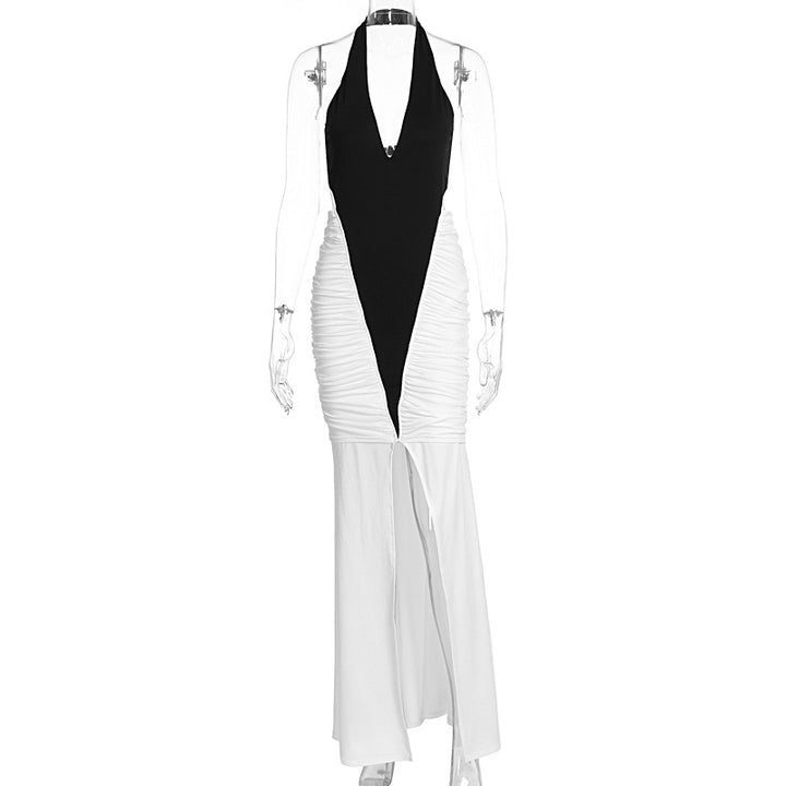 Damen Elegantes und figurbetontes Maxikleid mit Schlitz und Raffungen Echo Archiv