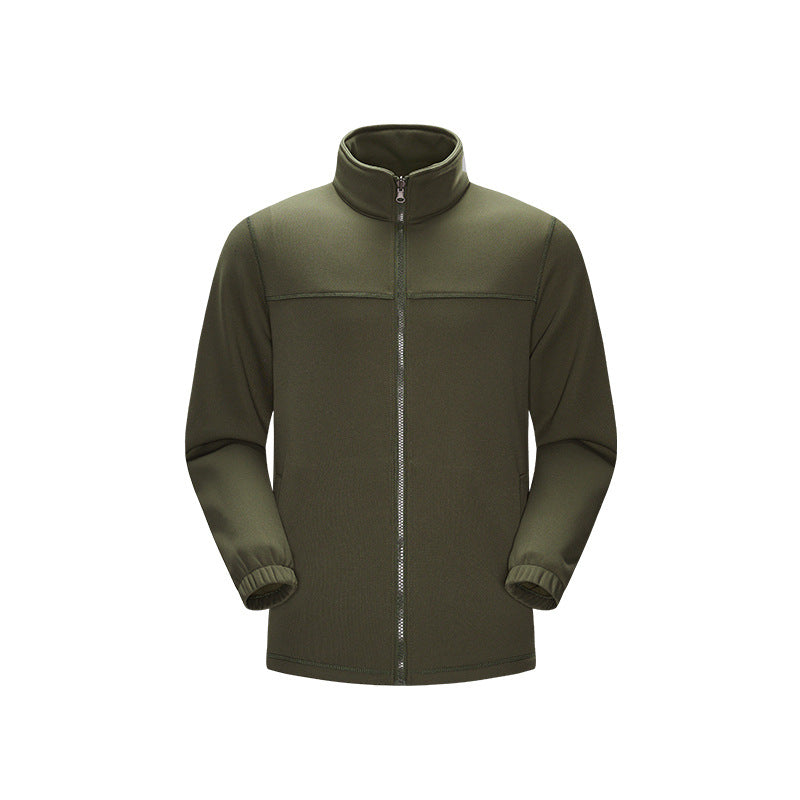Herren Technische Fleecejacke mit hohem Stehkragen, durchgehendem Reißverschluss und elastischen Bündchen Echo Archiv
