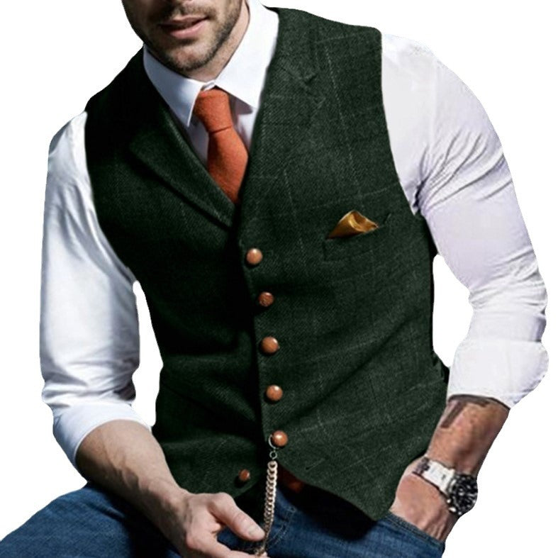 Herren stilvolle elegante Weste mit feinem Stoff Echoarchiv