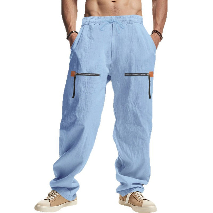 Herren funktionsfähige Cargo-Hose mit elastischem Bund und Reißverschlusstaschen Echoarchiv