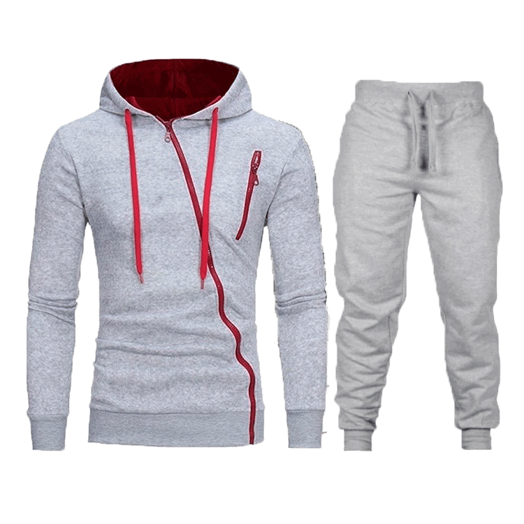 Herren Sportliches Freizeit-Set mit modernem Reißverschluss und praktischen Taschen Echoarchiv
