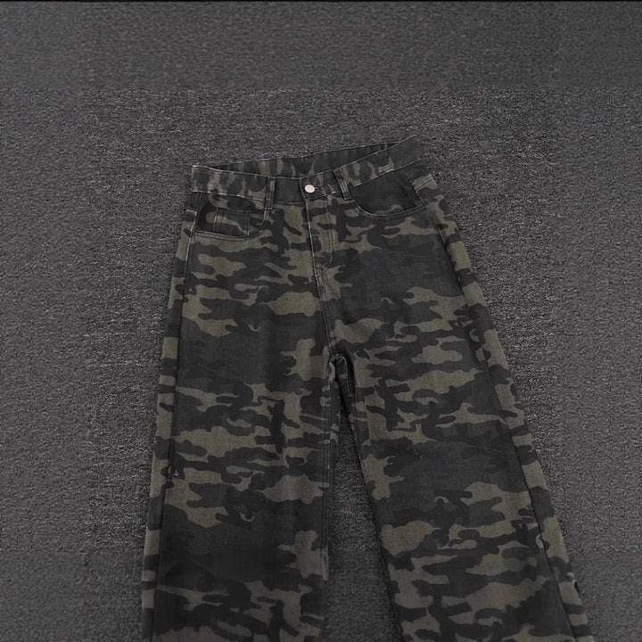 Damen Modische Camouflage Cargo-Hose Echoarchiv