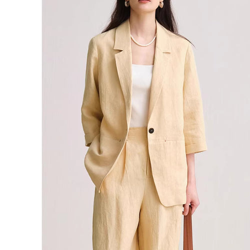 Damen Bequeme und elegante Leinenhose Echoarchiv