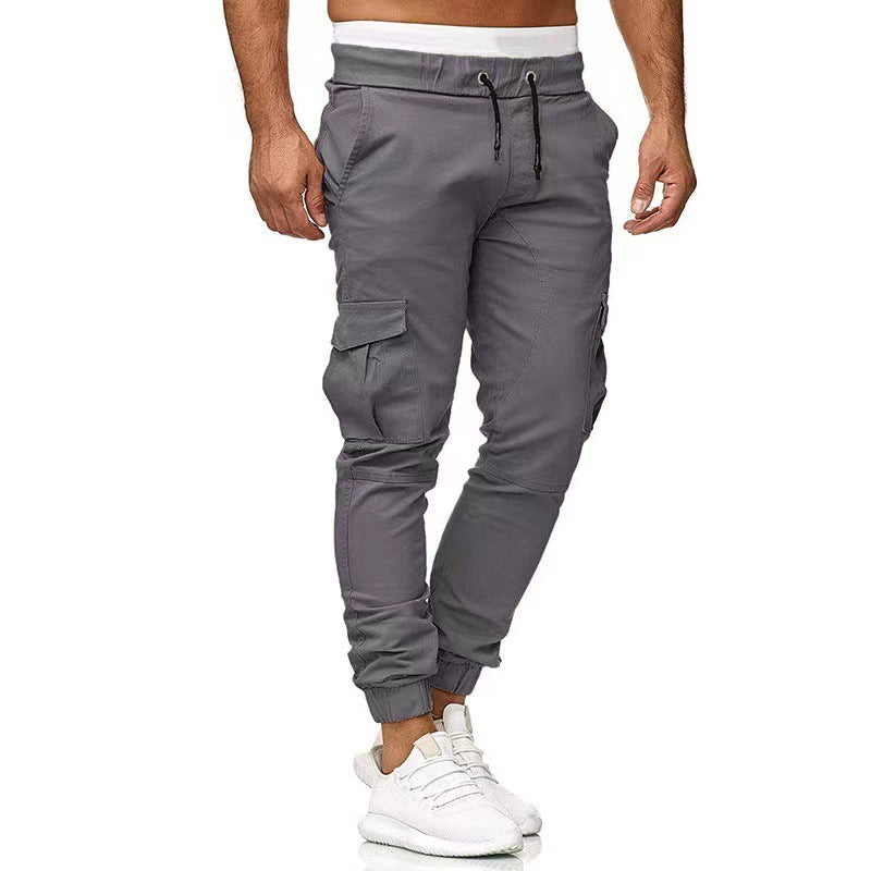 Herren nan taktische Cargo-Jogger mit Tunnelzug, elastischen Bündchen und Mehrfach-Taschen Echo Archiv