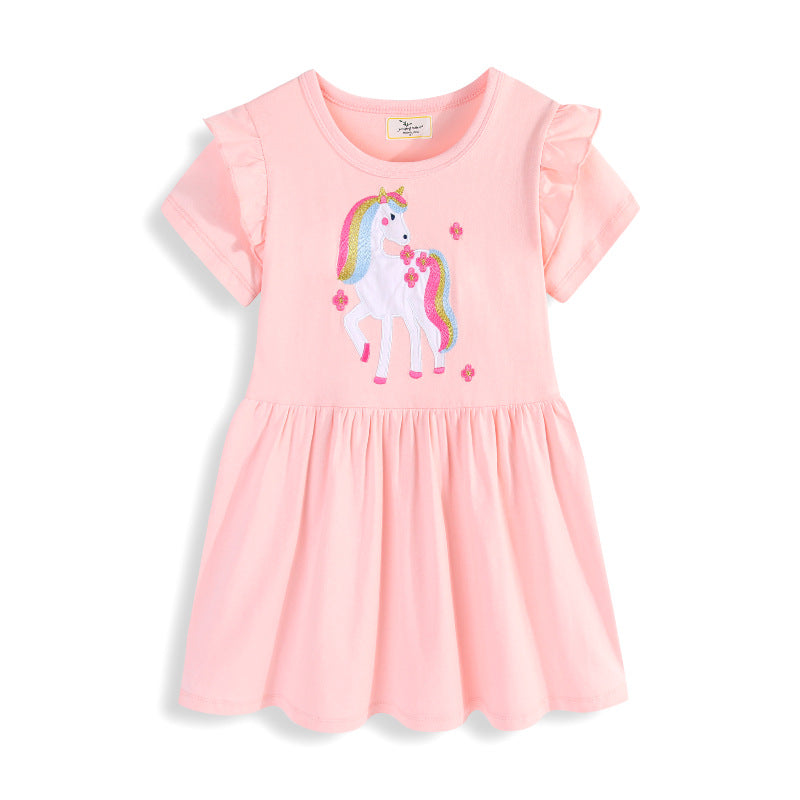 Mädchen Tüllkleid mit niedlichem Einhornmotiv Echo Archiv