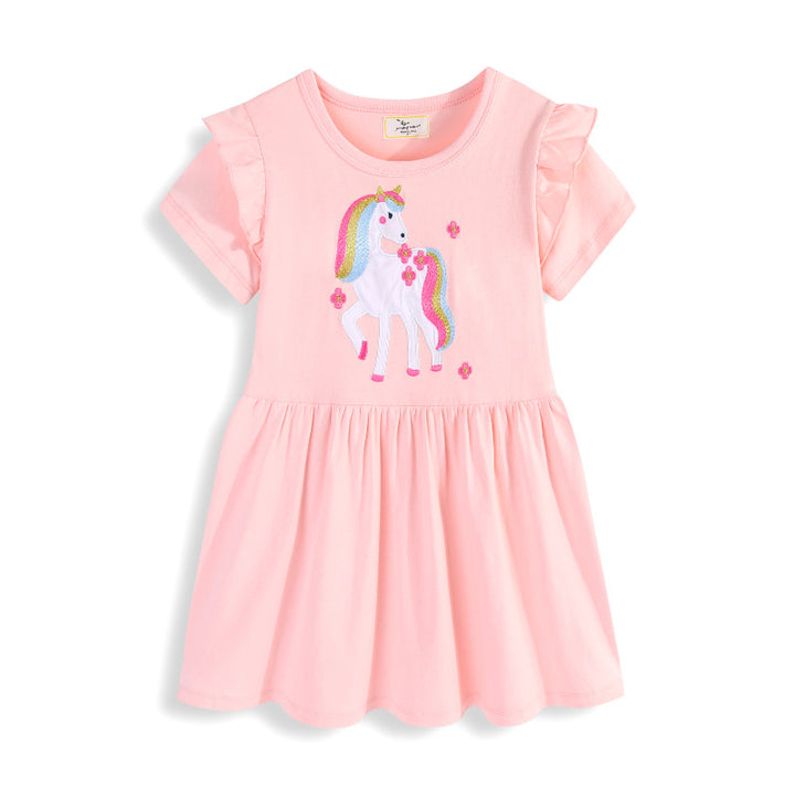 Mädchen Tüllkleid mit niedlichem Einhornmotiv Echo Archiv